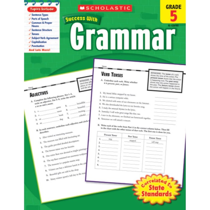 

HOT SALE! Succes with Grammar Grade 5 SCHOLASTIC
