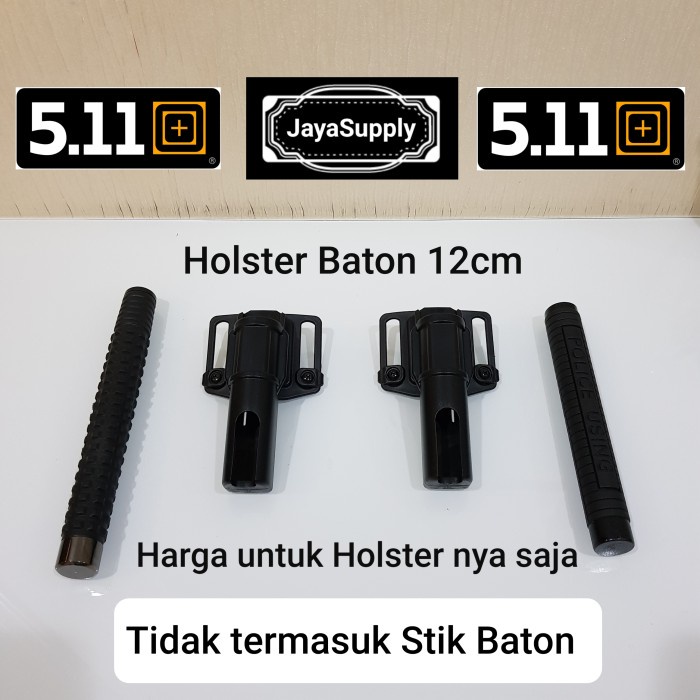 Holster Baton Stick 12cm Stik Safety 511 Police Tactical Pentungan 360