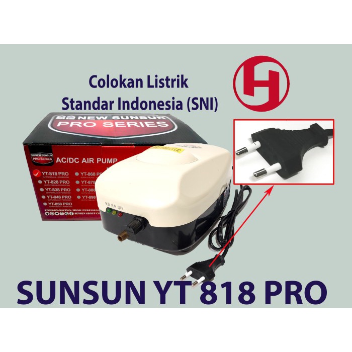 Yt 818 Aerator Acdc Pompa Udara Acdc Aquarium Kolam Ikan Koi