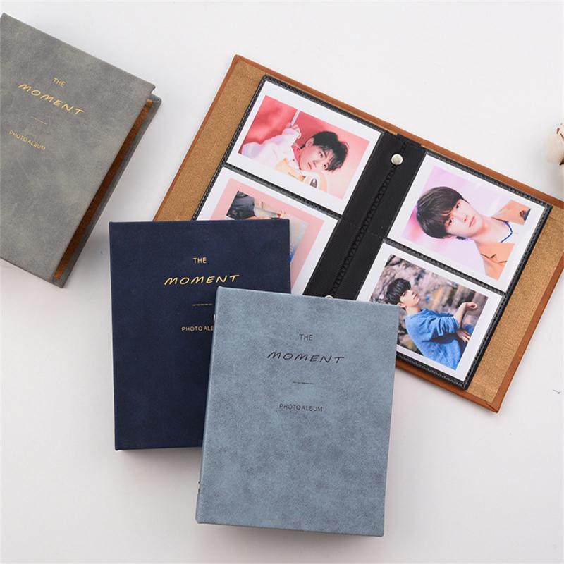 

Pockets Mini Photo Album 3 Inch Photo Paper Book PU Leather Cover For Fujifilm Instax Mini 11 9 8 7s