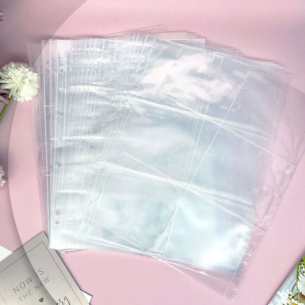 

Multiple Pockets A4 Kpop Photocard Binder PP DIY Photo Album Refill Pages Transparent Card Stamp Die