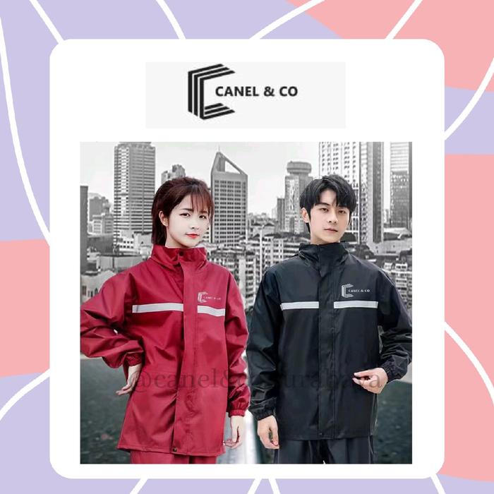 Canel & Co Campuran Pvc Nilon Jas Hujan Keselamatan Raincoat Size 160Cm - 175Cm