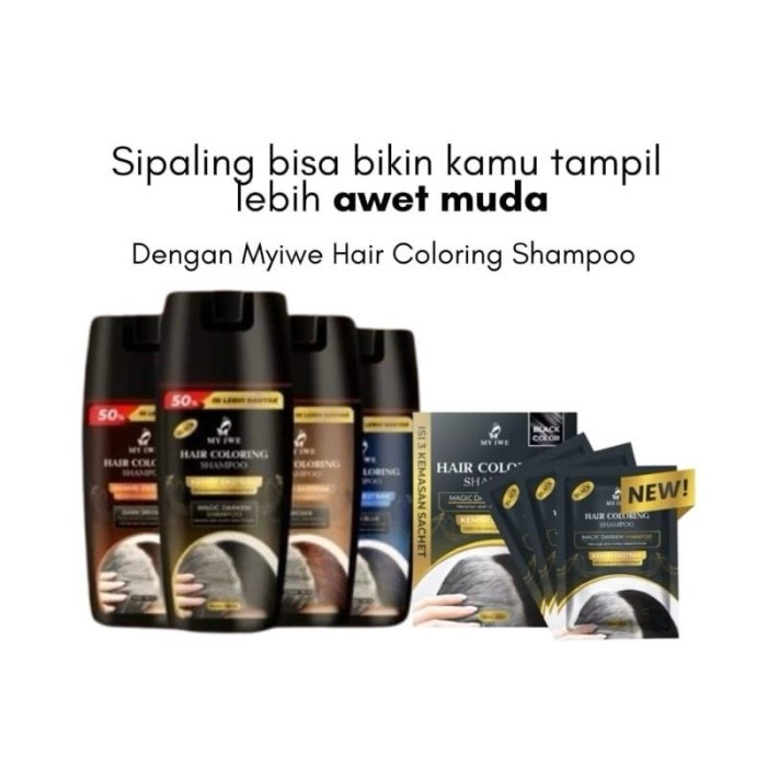 My Iwe Hair Coloring Shampoo Black