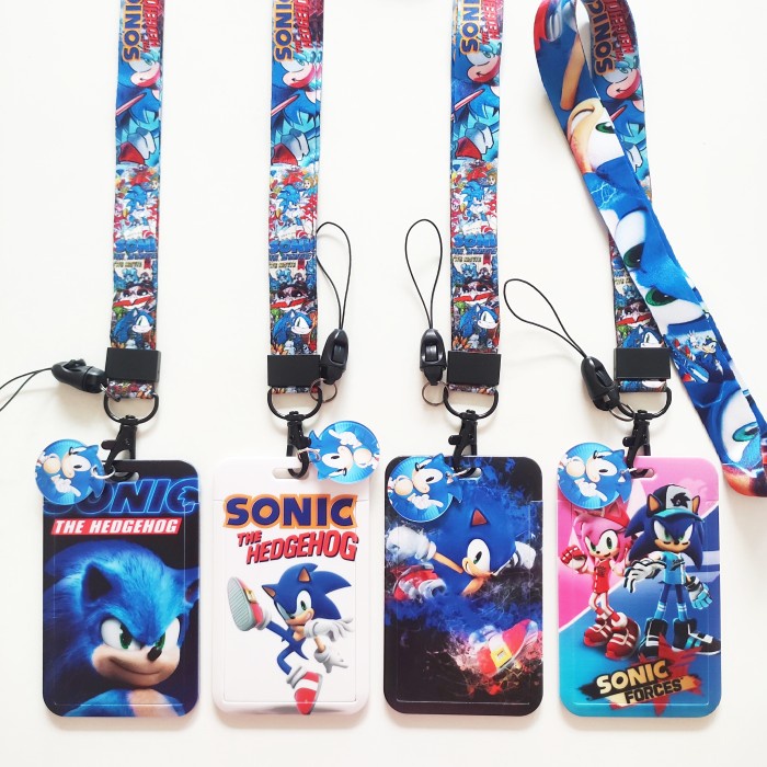 

ID Card Holder Name Tag Lanyard / Kalung Kartu Sonic The Hedgehog Kode 1358