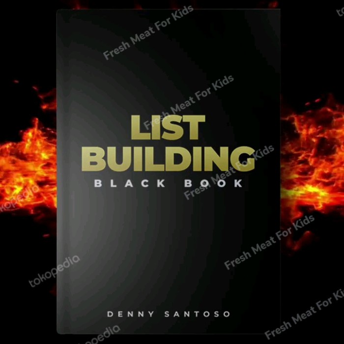 Buku Bisnis List Building Black Book original Denny Santoso