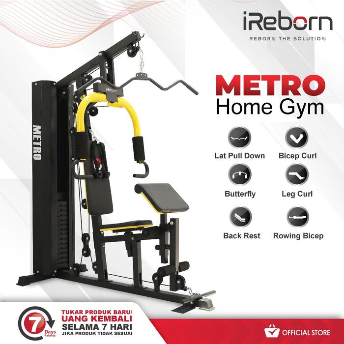 Alat Fitness Home Gym 1Sisi 150Lbs Ireborn Metro