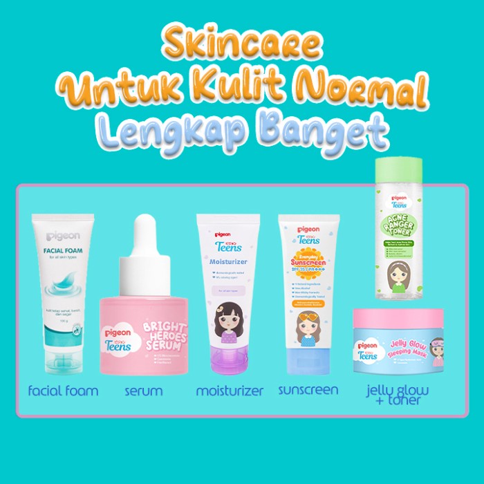 Pigeon Teens Paket Lengkap Skincare Kulit Normal