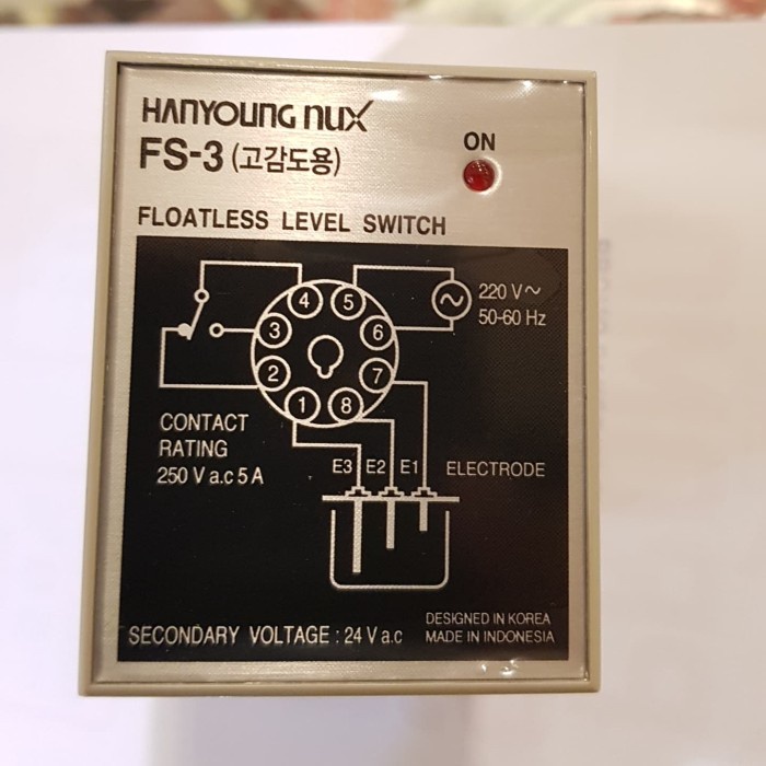FLOATLESS LEVEL SWITCH HANYOUNG FS-3A / FS3A