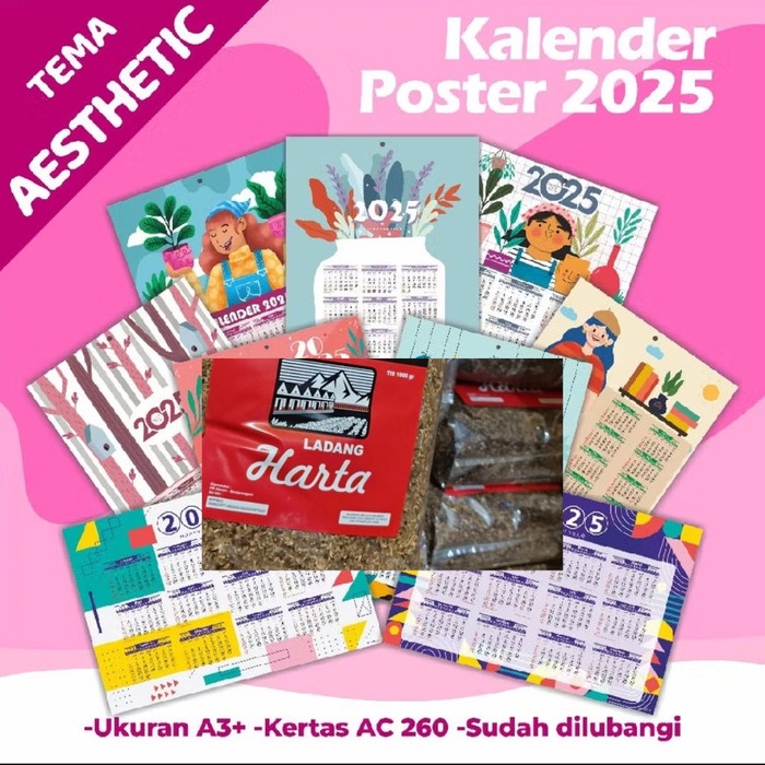 

Kalender 2025 Ladang Harta Kemasan Clasic Kode 1281
