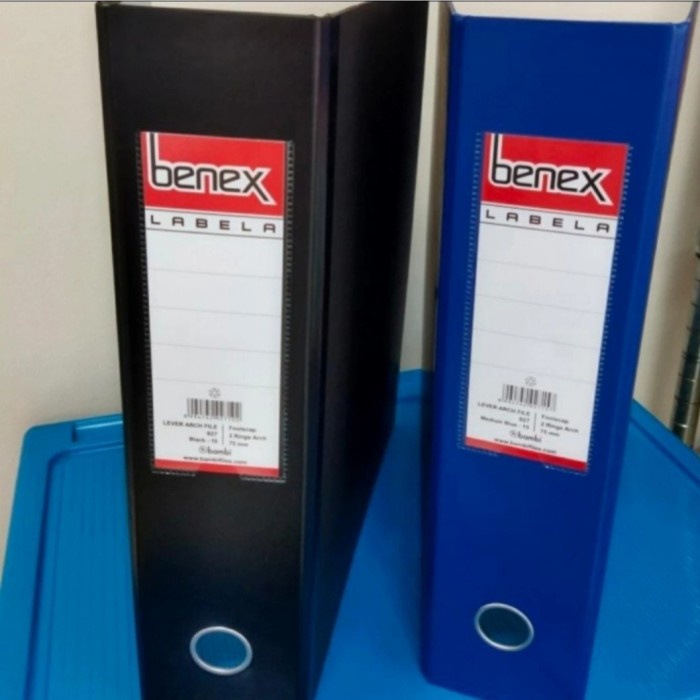 

ORDNER BENEX LABELA 927 FOLIO (7CM) per box isi 12pcs Kode 1236