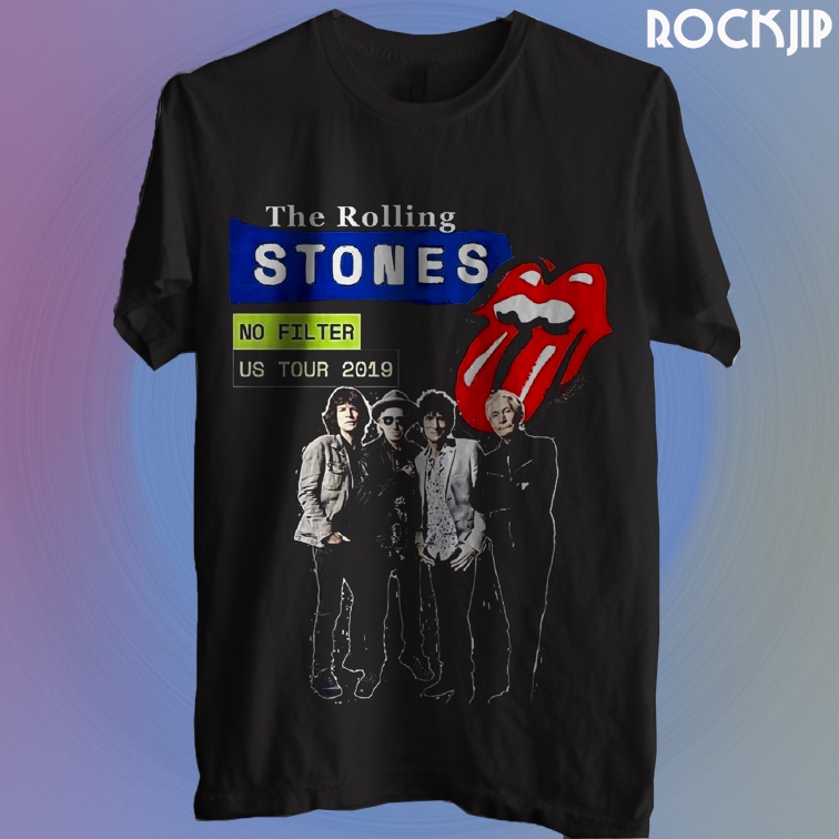 Custom Kaos Baju Distro Musik Band Rock Punk Indie Metal Pria Wanita Original Second Rolling Stones 