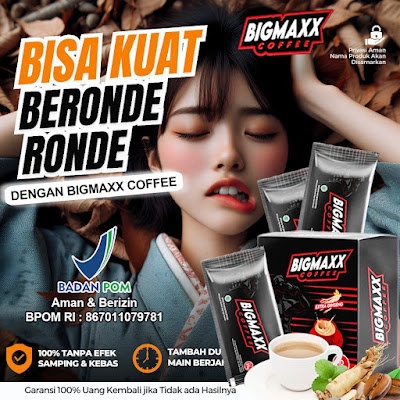 [Sudah BPOM] BIGMAXX Coffee Kopi Stamina Pria Kuat Tahan Lama Extra Gingseng Ori 100%
