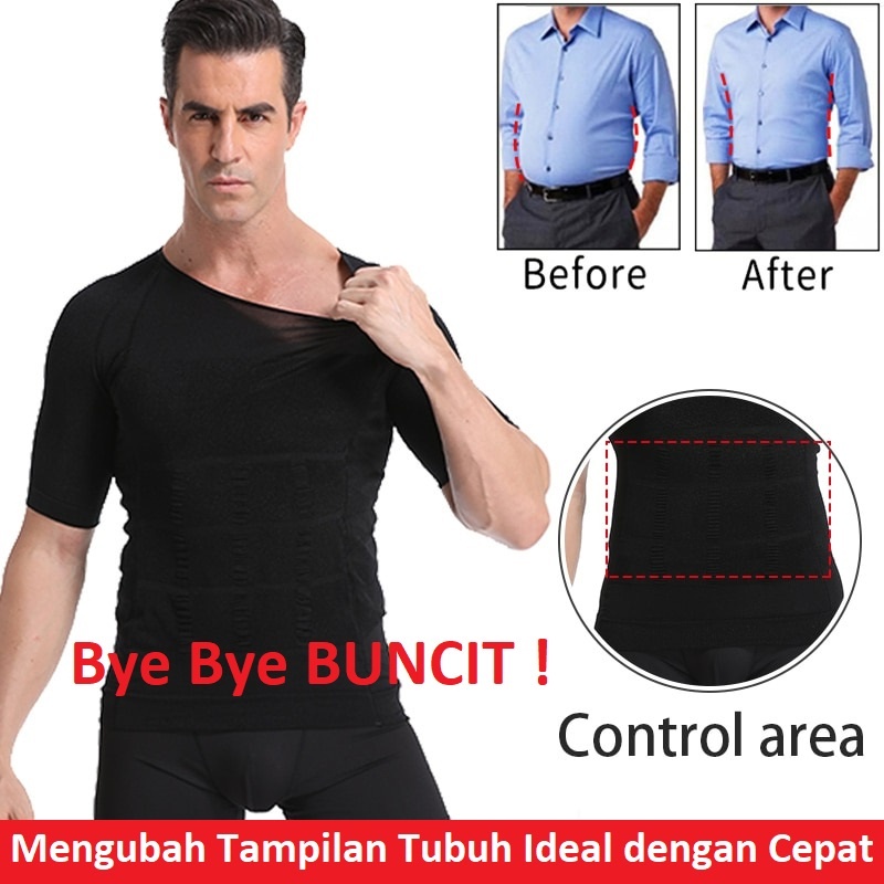 Korset Pembentuk Badan Pria Shaper Waist Trainer Fat Burner / Korset Pria / Korset Sixpack KORSET