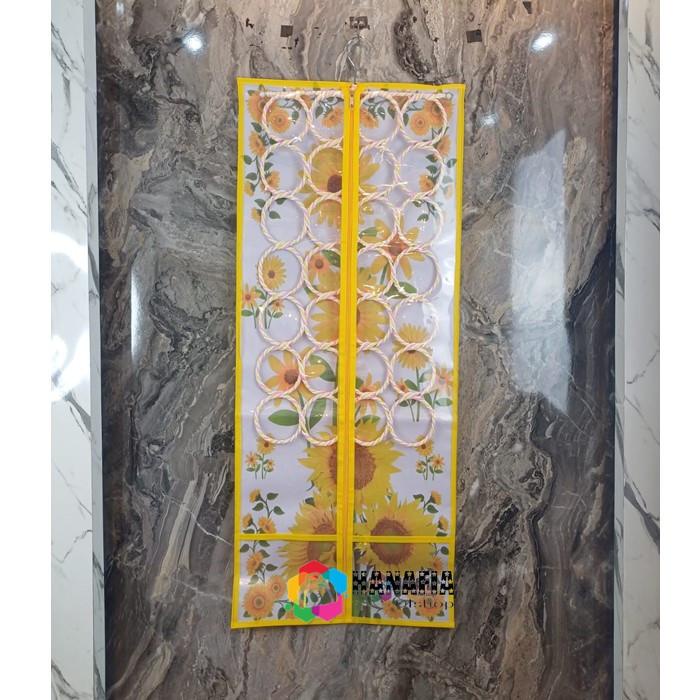 Hanafia Rak Jilbab Jumbo Ring Motif Bunga Hanger Hijab Syal Kerudung Jilbab