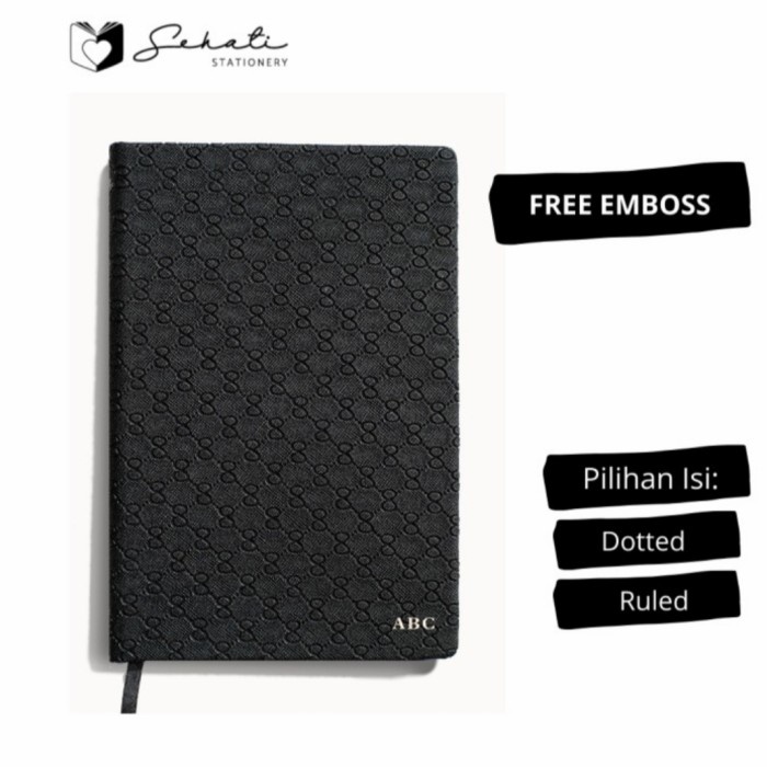 

FREE CUSTOM EMBOSS NAMA - notebook / buku tulis / leather notebook