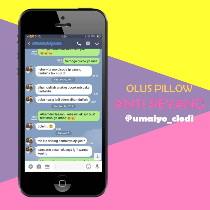 Bantal Olus - Bantal Bayi Anti Peyang Original