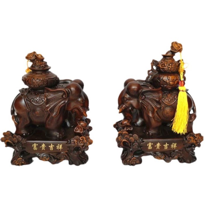 Pajangan Fengshui Gajah Xxl Pajangan Xxl Gajah Sepasang Pajangan Fengshui Mewah Pajangan Besar