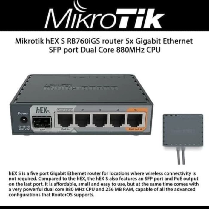 TERBARU - MIKROTIK RB760IGS/RB 760IGS/rb760 IGS SFP GIGABIT HEX S