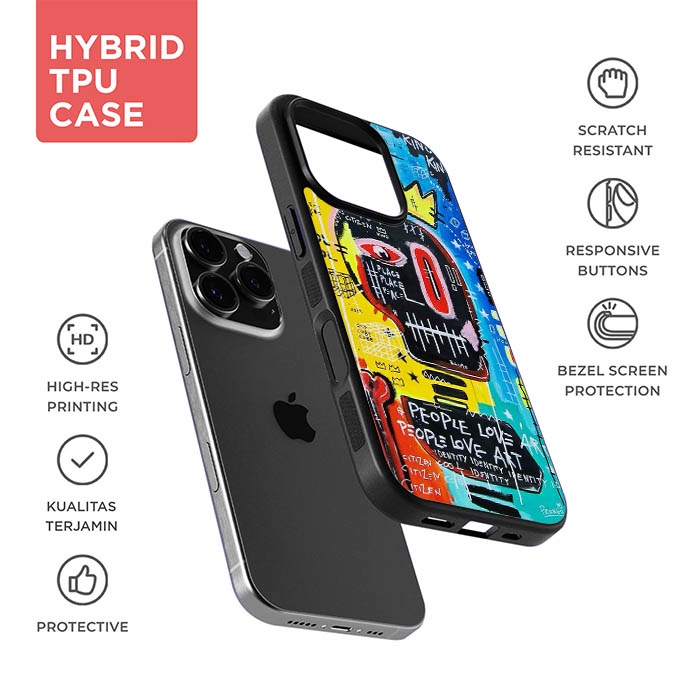 Softcase Hardcase Casing Custom iPhone 16 16e 15 14 13 12 11 XS XR X SE 8 7 Pro Max Plus Mini 2020 B