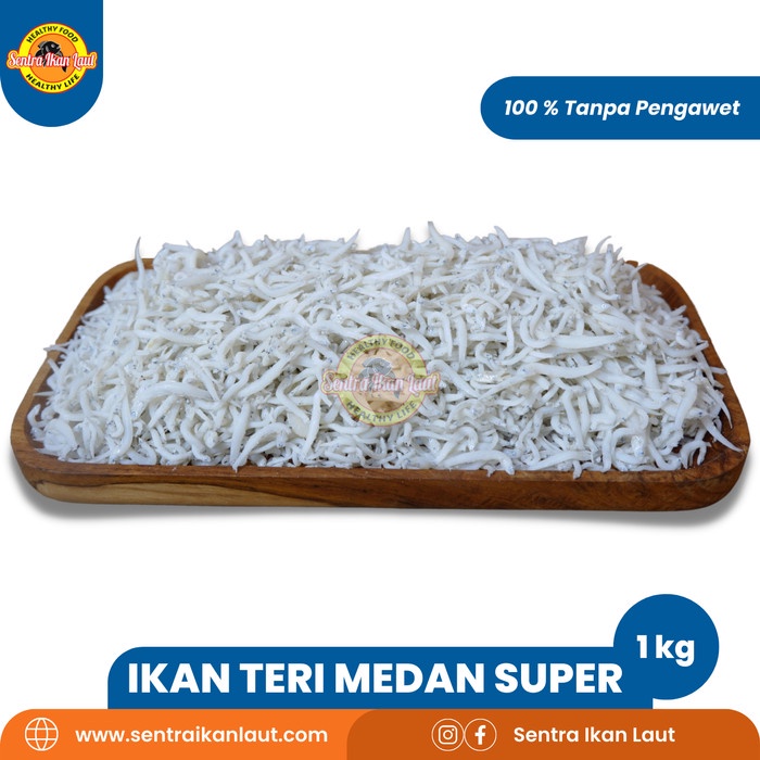 

Wdo - Ikan Asin Kering Teri Putih Medan Halus Kualitas Super 1 Kg