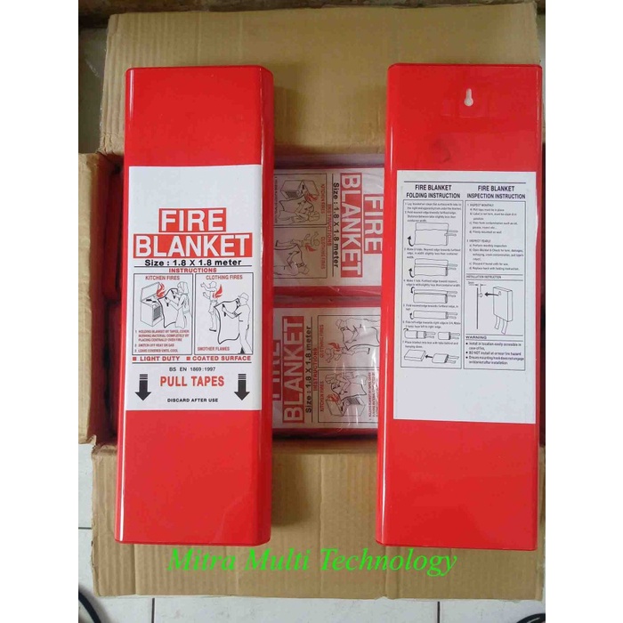 CRP - FIRE BLANKET - SELIMUT ANTI API FIRE BLANKET 1.8 M X 1.8 M