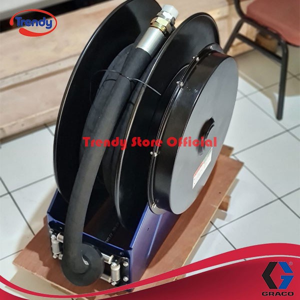 Netanya Hose Reel Graco Xd50 1,5 In Pn 24P467 + Selang 15M - Gulungan Selang Graco 1 1/2 In
