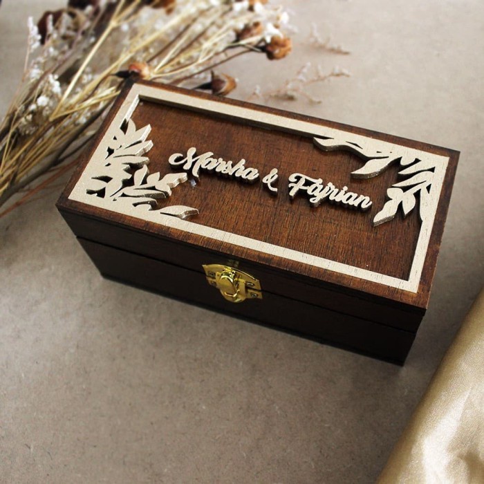 Terlaris KOTAK UANG MAHAR KAYU RUSTIC / KOTAK MAHAR UANG SALE