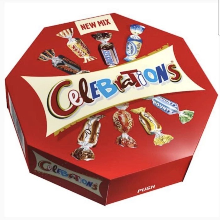

Mars Celebrations Mix of Milk Chocolate, Biskuit, & Wafer 196 Gram