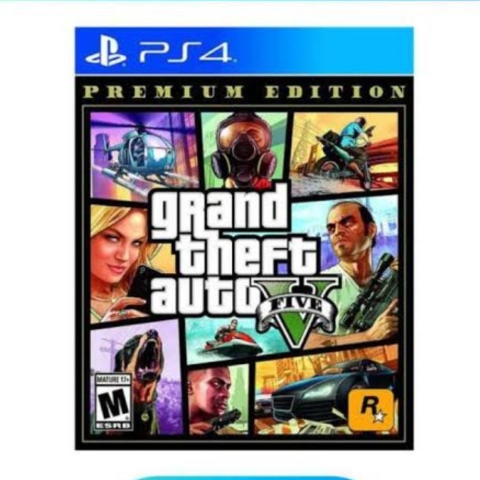 Kaset Ps4 Gta 5 Premium Edition/ Ps4 Gta 5/ Cd Game Ps4 Gta 5 Premium
