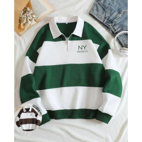 BEST DEALS RUGBY NY BROOKLYN SWEATER STRIPE NY SWEATER KERAH SWEATER KOMBINASI PRIA WANITA