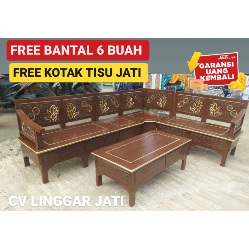 Mentah - Kursi Minimalis Ruang Tamu Promo Kembang jati