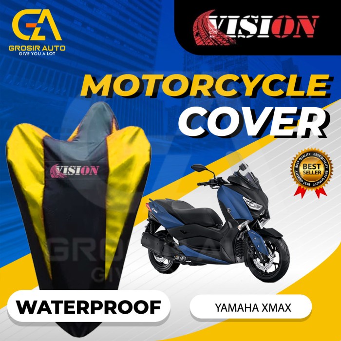 Sarung MotoR XMAX / Cover Penutup Motor Warna Anti Air Merk VISION