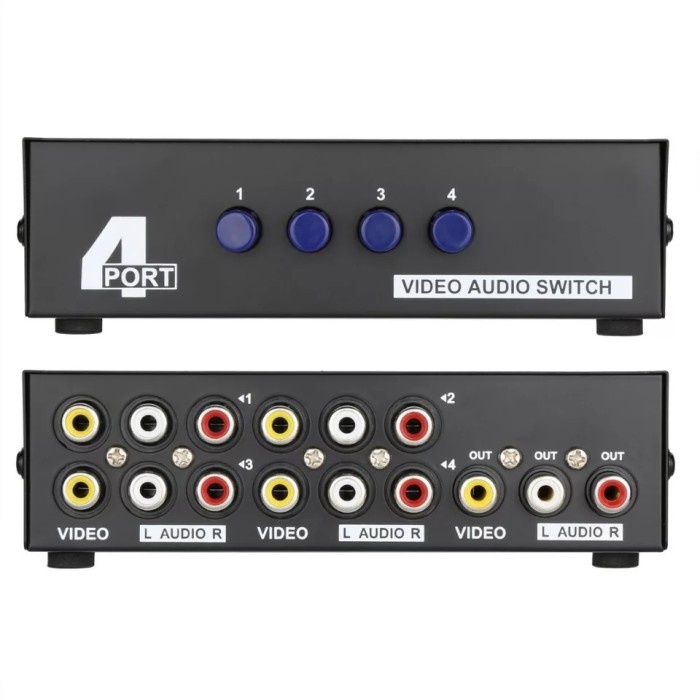 AV RCA Switch Selector 4 Port