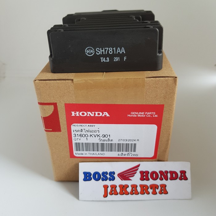 SPAREPART CBR : 31600-KVK-901 KIPROK / RECTIFIER ASSY REGULATOR CBR 150 FI (2011-2013) , CBR 250 R