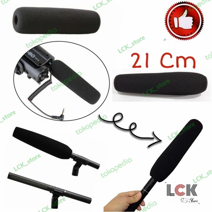 busa shotgun microphone 21cm interview kondenser /cover mic wawancara