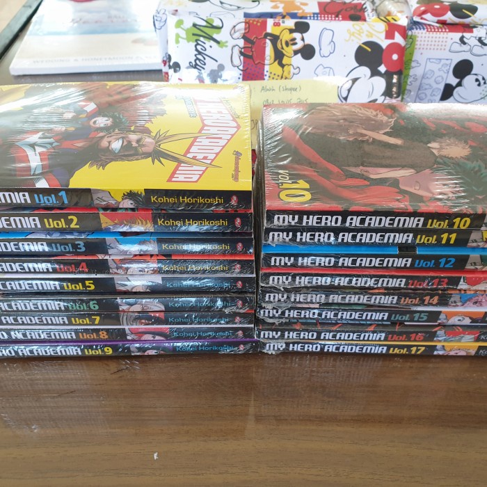 Komik My Hero Academia vol 1-17 set segel ori