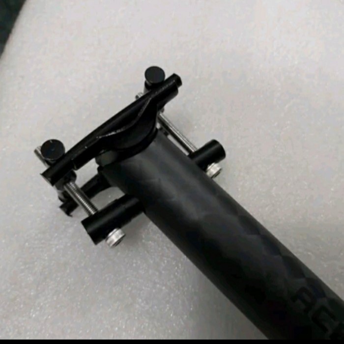 Seatpost Carbon 31.8 ACEOFFIX hitam doff 3sixty bromi Tiang Sadel Sepeda Lipat Folding