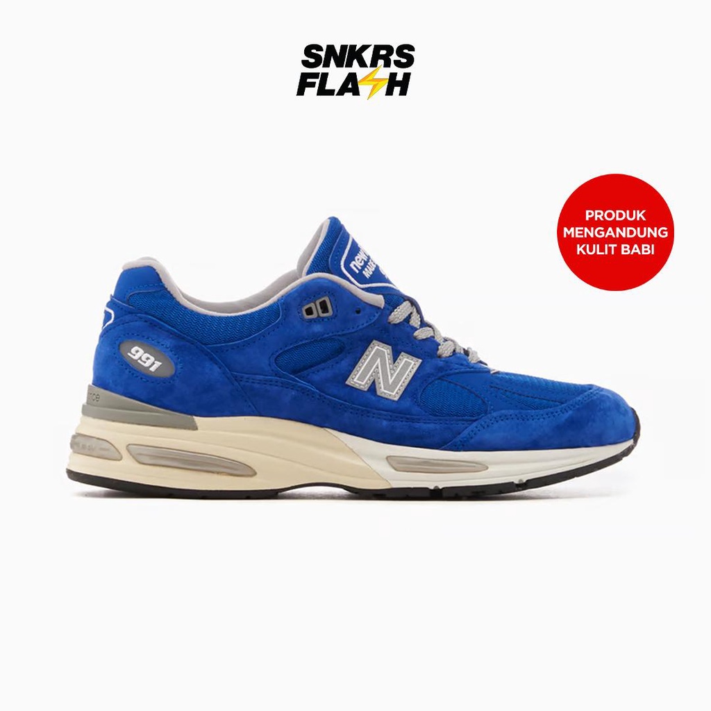 NEW BALANCE 991 Miuk Dazzling Blue Sepatu Sneakers Unisex - U991BL2 - Size 41.5