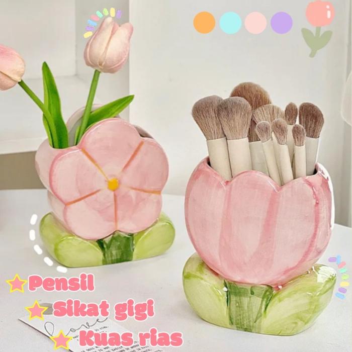 

Keramik Tempat Pensil Meja Serba Guna Tempat /Keramik Tempat Pensil/penyimpanan Bunga Keramik/Kotak