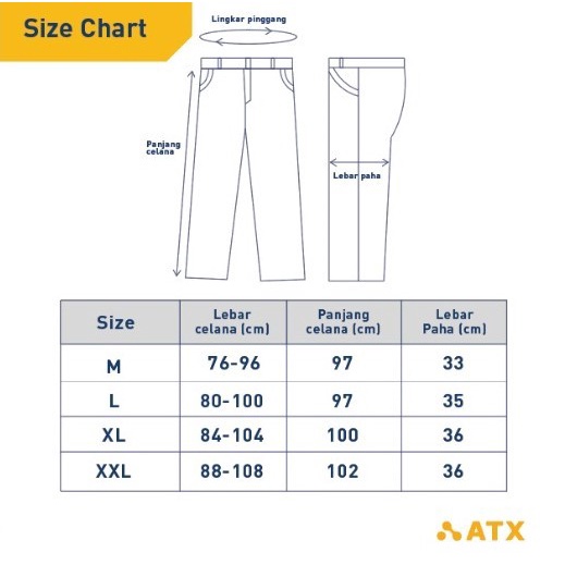 Wearpack Safety Werpak Kerja Hanya Celana Merk Atx Warna Merah