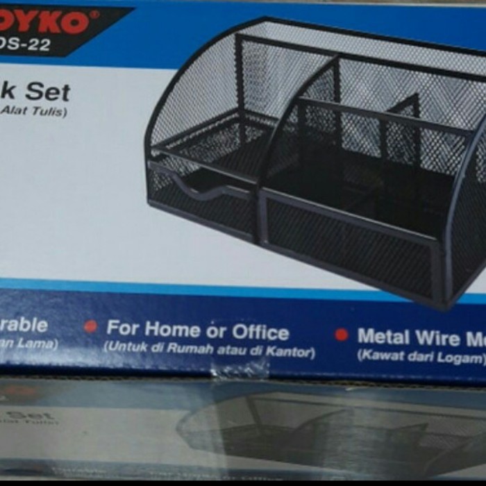 

desk set joyko jaring DS 22 / tempat pulpen meja