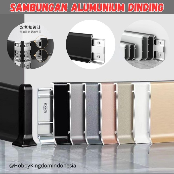 Sale Lish List Lis Alumunium Sudut Dinding Anti Goresan Tembok Multifungsi