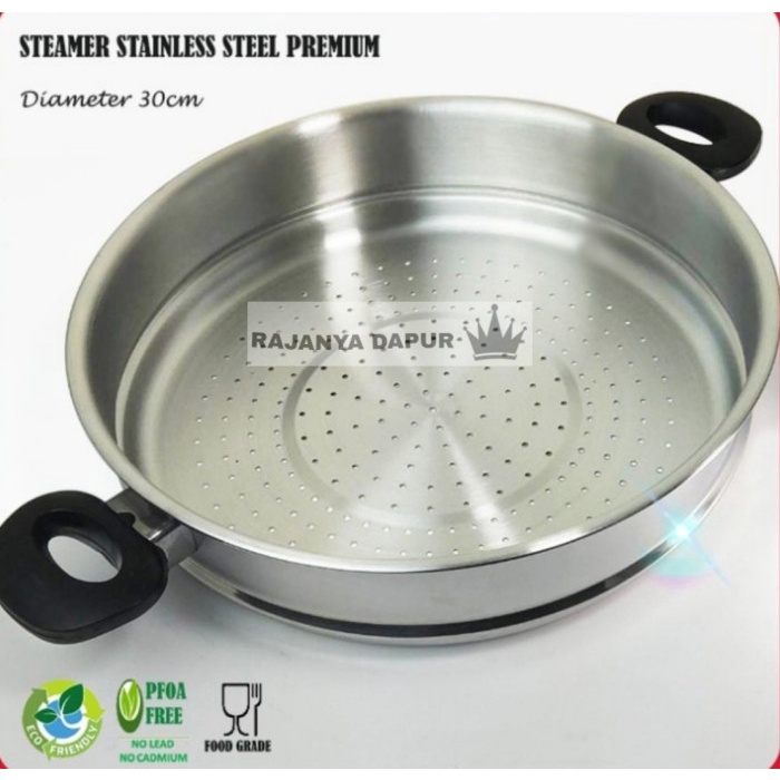 Panci Wok Pan New YEOBO Korea Granite Orange 30cm + Steamer Stainless Harga MurahBebas