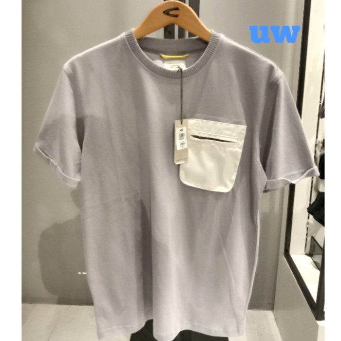 Kaos Pria Camel Active Bahan Katun 100%Original. Gray (282Ss23706) Asli 100%