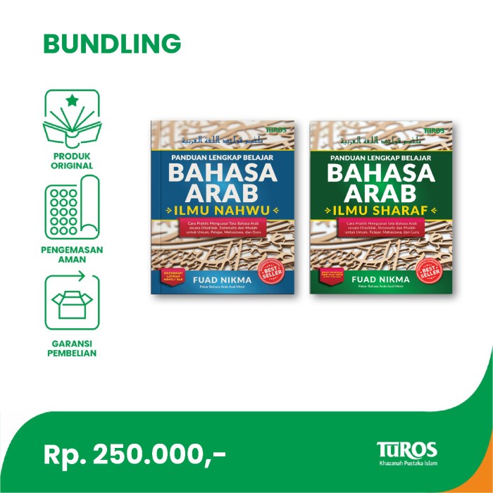 

TERBARU! Paket Bundling:Panduan Lengkap Belajar Bahasa Arab Ilmu Nahwu & Sharaf