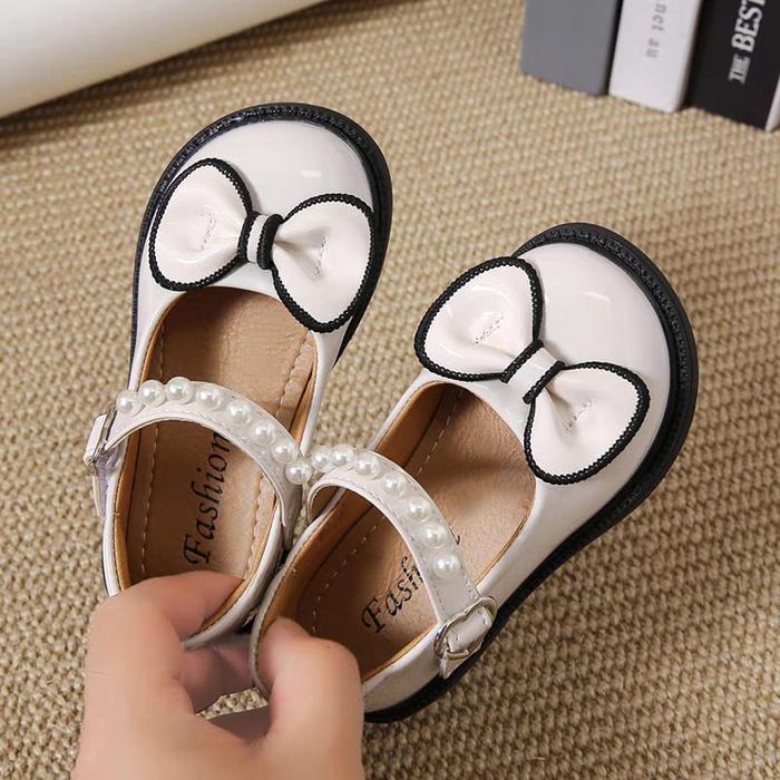 Beragam Fs Shoes Flatshoes Anak Perempuan Variasi Pita Kombinasi Mutiara Dn 021 Rui9