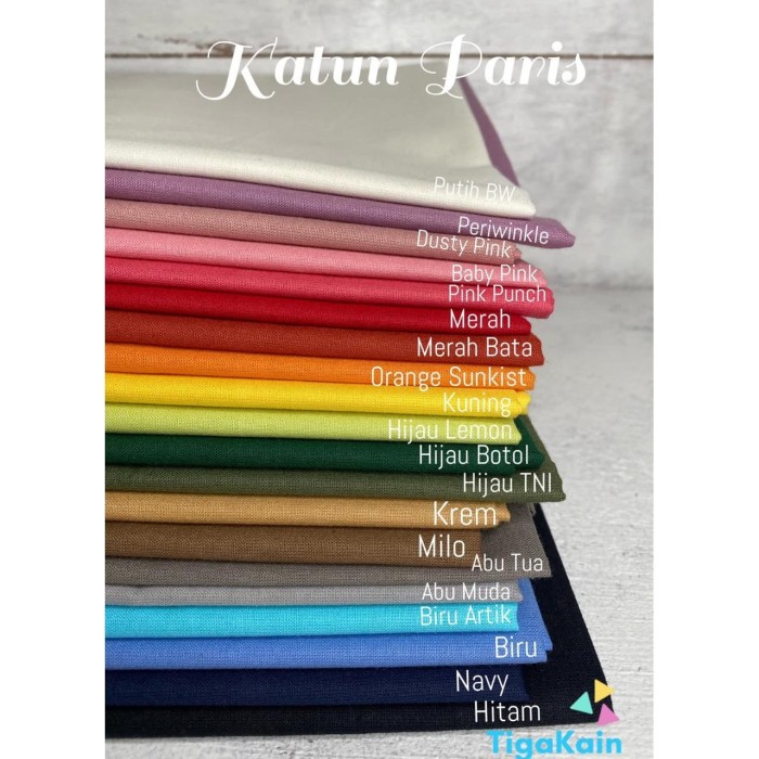 1 Meter Bahan Katun Paris Kain Katun