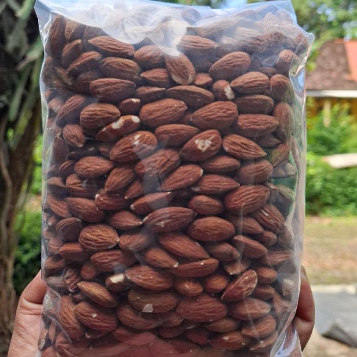 

terbaru !!! kacang almond panggang siap konsumsi snacks makanan ringan kering - food ready