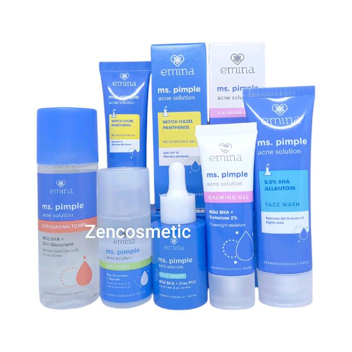 terbaru  paket emina ms pimple acne solutions / emina ms pimple series / paket skincare remaja /