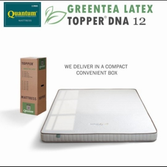 Quantum Topper Greentea Latex DNA 12 cm - 140x200cm